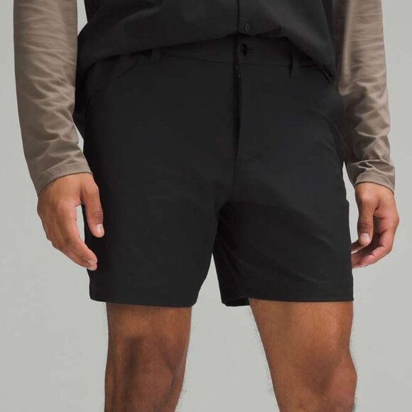 NWT Lululemon Men's ABC Classic-Fit Short 7" *Warpstreme - 36 Black - Picture 1 of 9